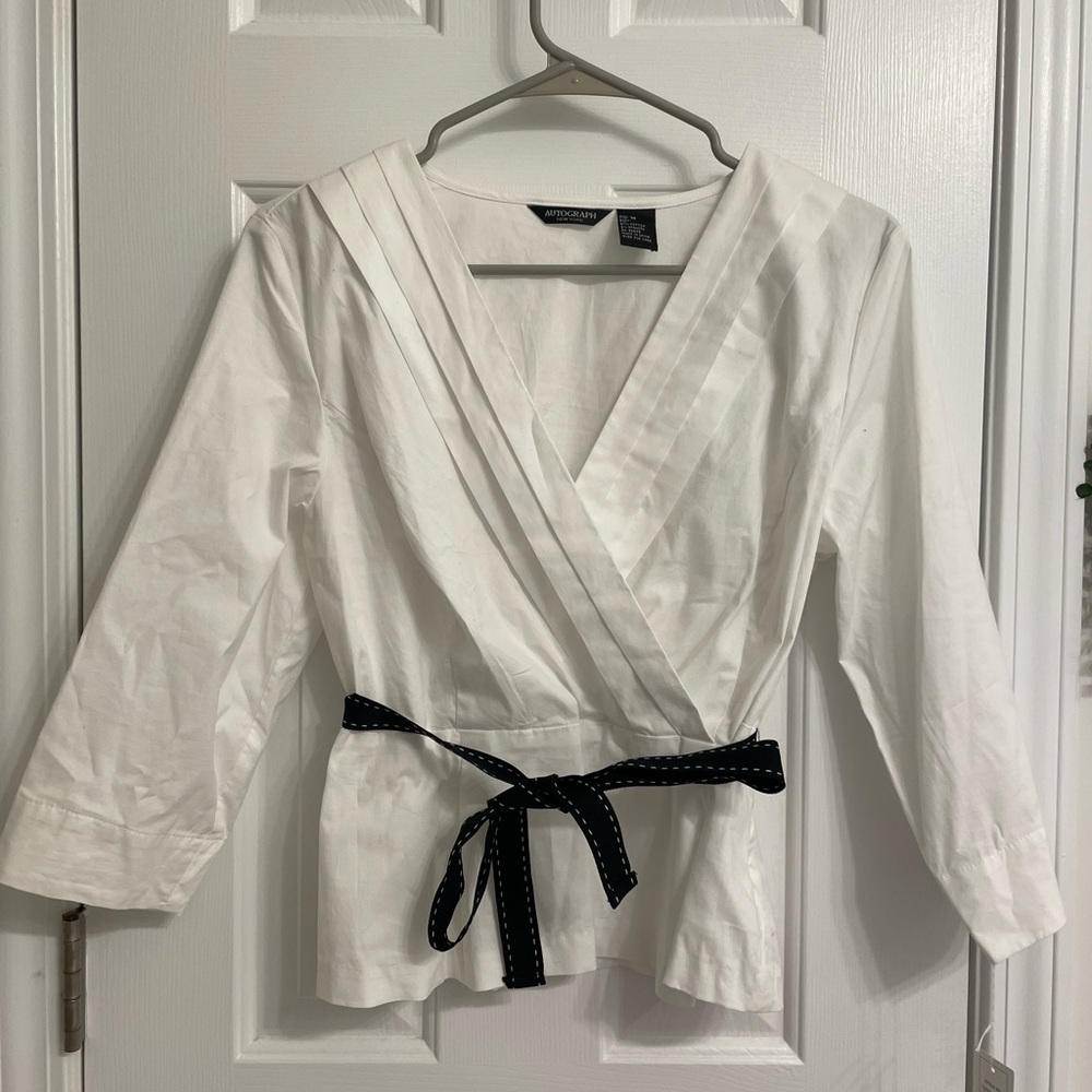 Brand new NWT Autograph Women’s White Blouse